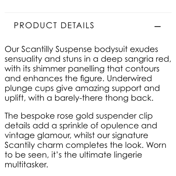 NEW Very Sexy Scantilly Curvy Kate Suspense Sheer Mesh Red Bodysuit Sz 38G Curvy - Picture 4 of 11